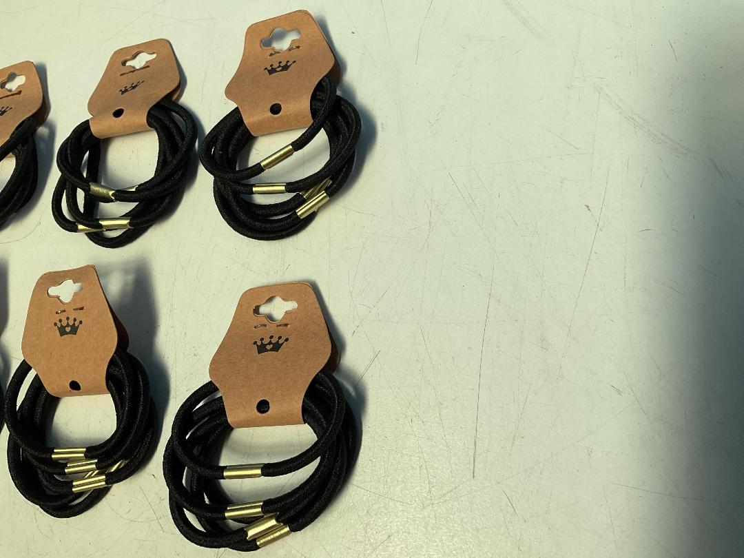 Photo '5' of 15x Packs of Black Coloured Hair Ties *NEW*