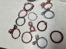 Thumbnail '5' of 16x Small Round Containers of Various Coloured Hair Ties *New*