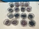 Thumbnail '8' of 16x Small Round Containers of Various Coloured Hair Ties *New*