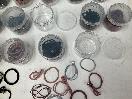 Thumbnail '5' of 26x Small Round Containers of Various Coloured Hair Ties *New*