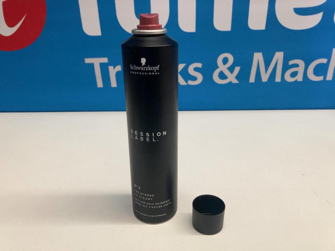 Photo '3' of Schwarzkopf Session Label No.3 The Strong - Dry Firm Hold Hairspray 300ml (2pce)