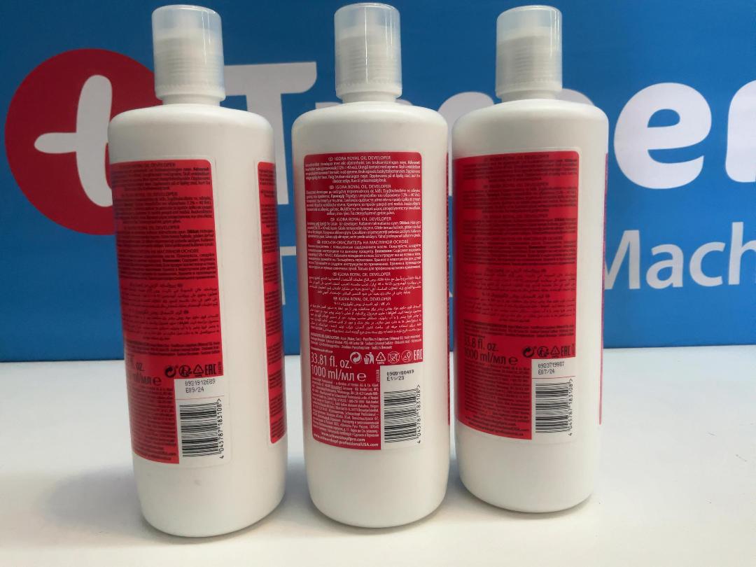Photo '3' of Schwarzkopf Igora Royal Oil Developer 40 Vol (12%) 1L (3pce)