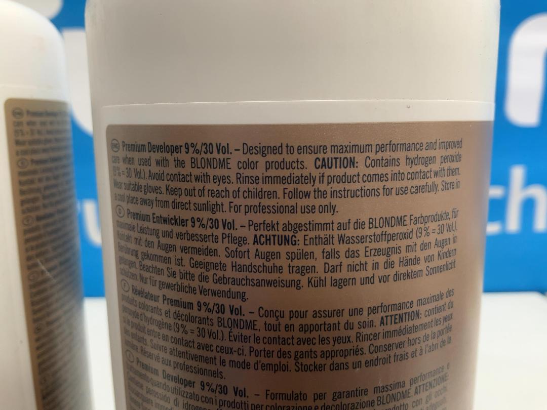 Photo '4' of Schwarzkopf BlondMe Premium Oil Developer 9% 30 Vol 1L (3pce)
