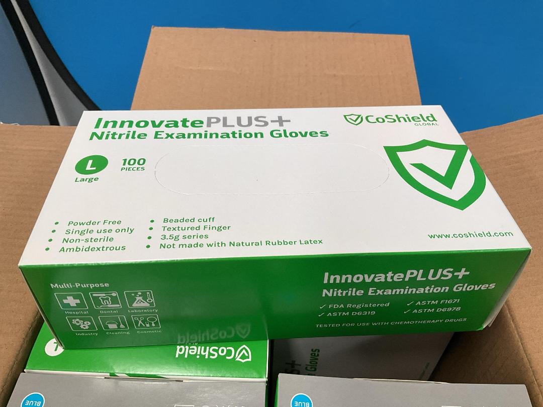 Photo '5' of Expired Nitrile Examination Gloves Size L - Approx 10x Boxes w/ 100x Gloves in Each Box