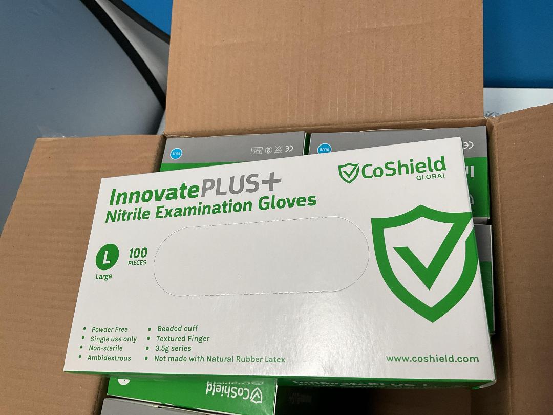 Photo '6' of Expired Nitrile Examination Gloves Size L - Approx 10x Boxes w/ 100x Gloves in Each Box
