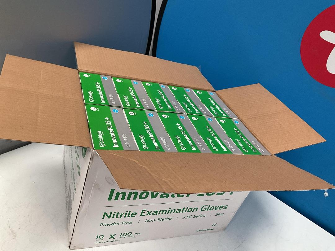 Photo '10' of Expired Nitrile Examination Gloves Size L - Approx 10x Boxes w/ 100x Gloves in Each Box