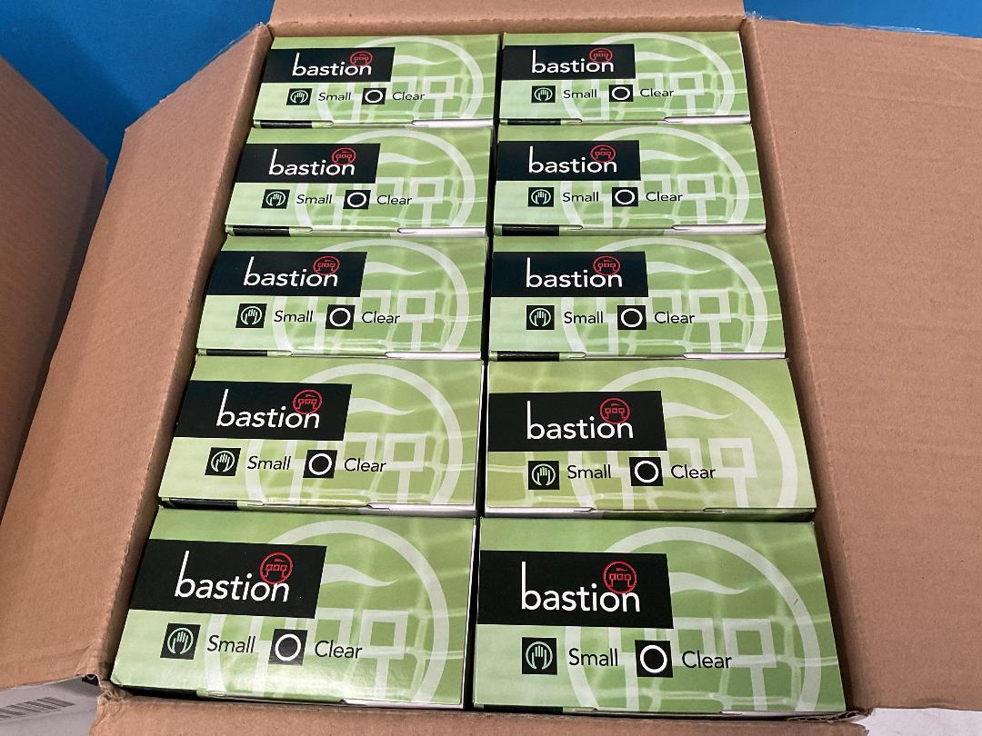 Photo '8' of 2x Boxes of Expired Bastion Vinyl Clear Powder Free Gloves - Size S and Size L