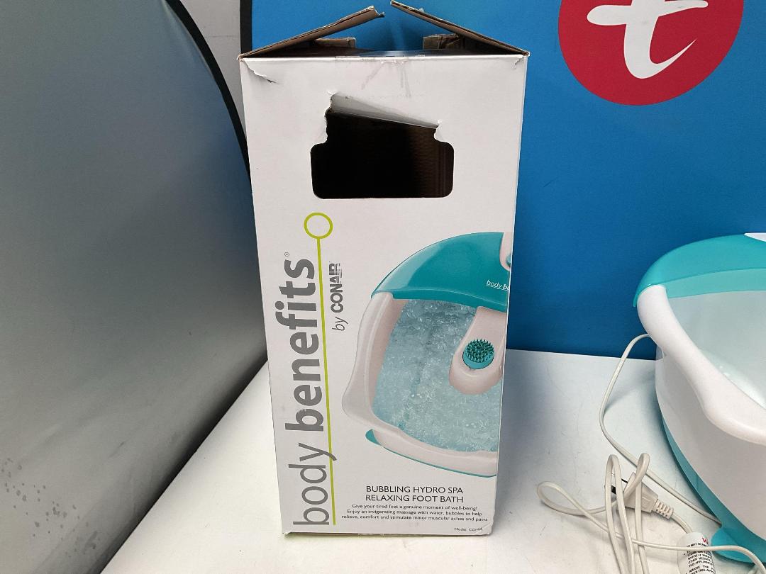 Photo '6' of Body Benefits by Conair Bubbling Hydro Spa Relaxing Foot Bath - Model CGP8A