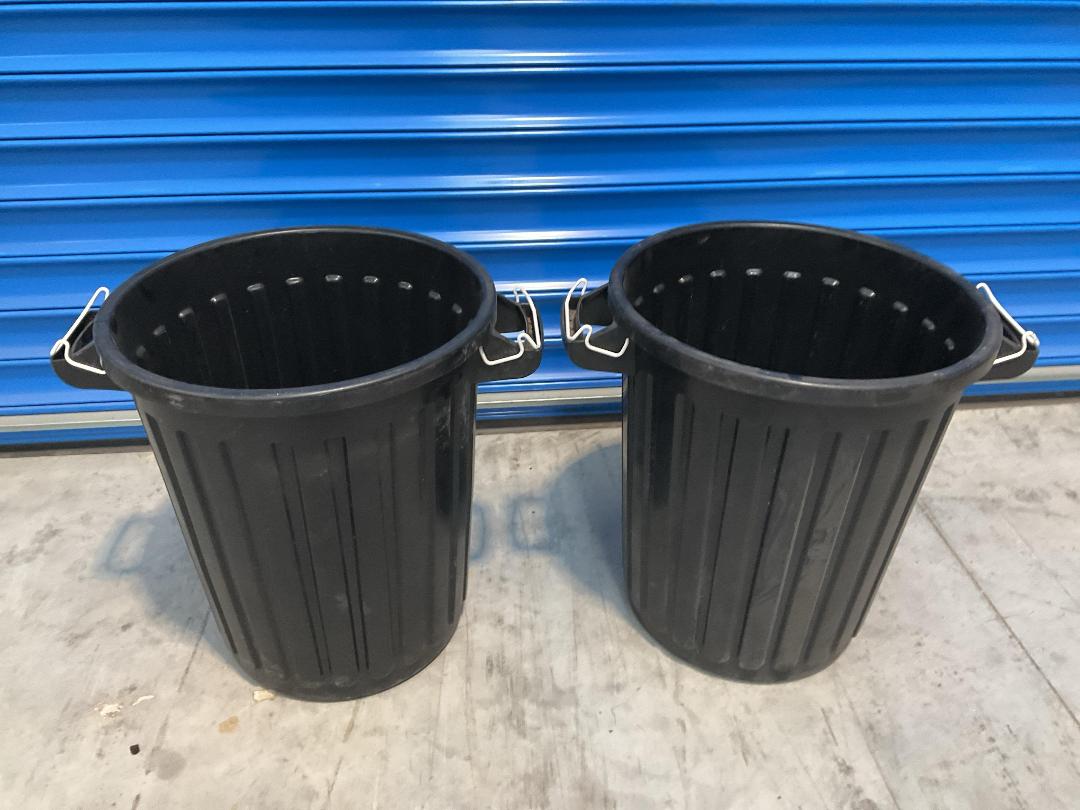 Photo '2' of Horse Whip or Similar, Brooms, Crutches, 2x Black Coloured Bins Etc Photo '2' of Horse Whip or Similar, Brooms, Crutches, 2x Black Coloured Bins Etc