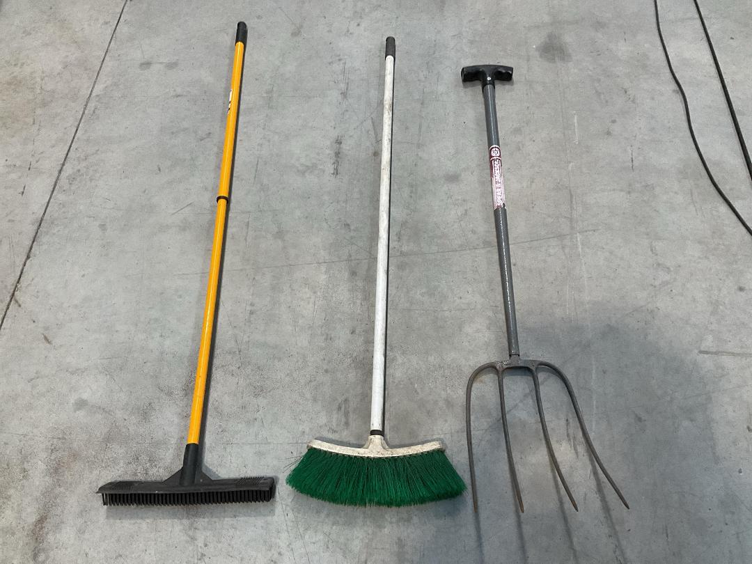 Photo '6' of Horse Whip or Similar, Brooms, Crutches, 2x Black Coloured Bins Etc Photo '6' of Horse Whip or Similar, Brooms, Crutches, 2x Black Coloured Bins Etc