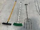 Thumbnail '8' of Horse Whip or Similar, Brooms, Crutches, 2x Black Coloured Bins Etc