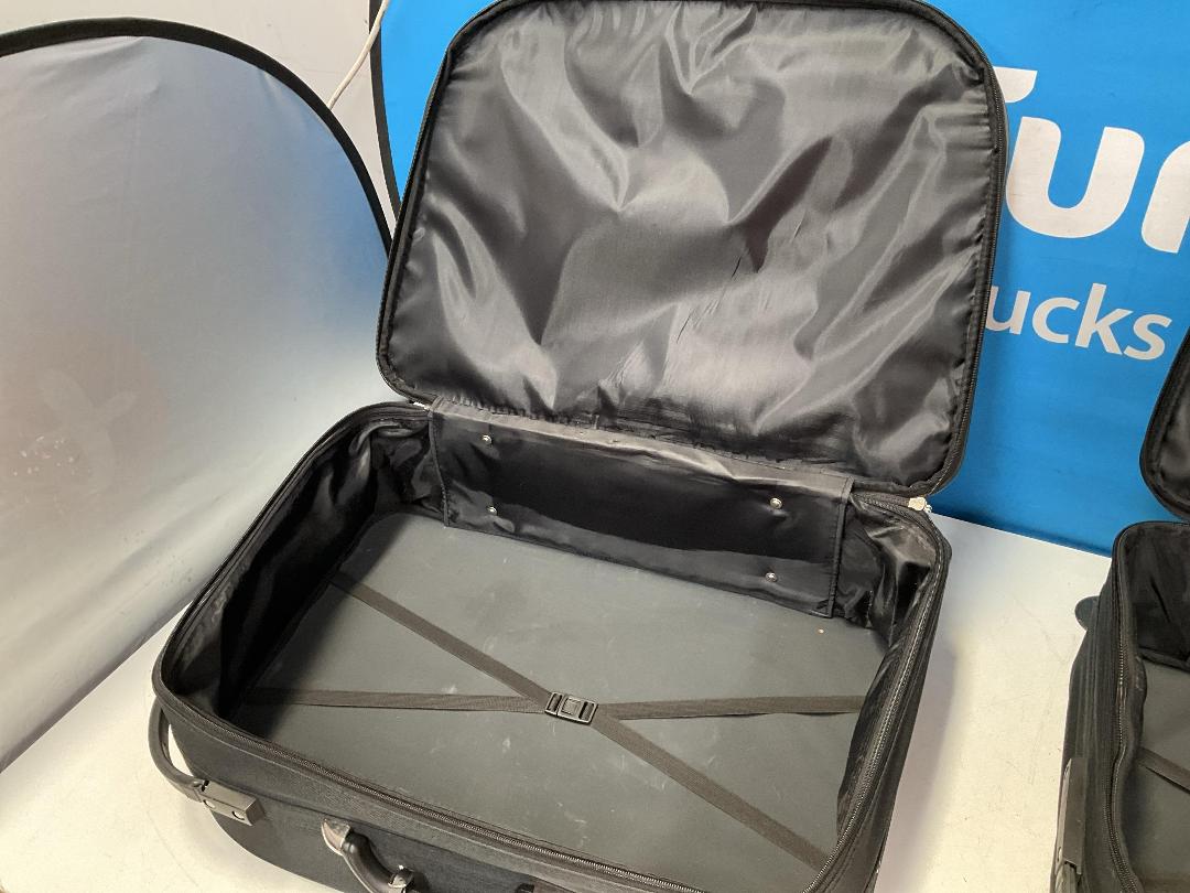 Photo '12' of 2x Black Coloured PCL Luggage Suitcases