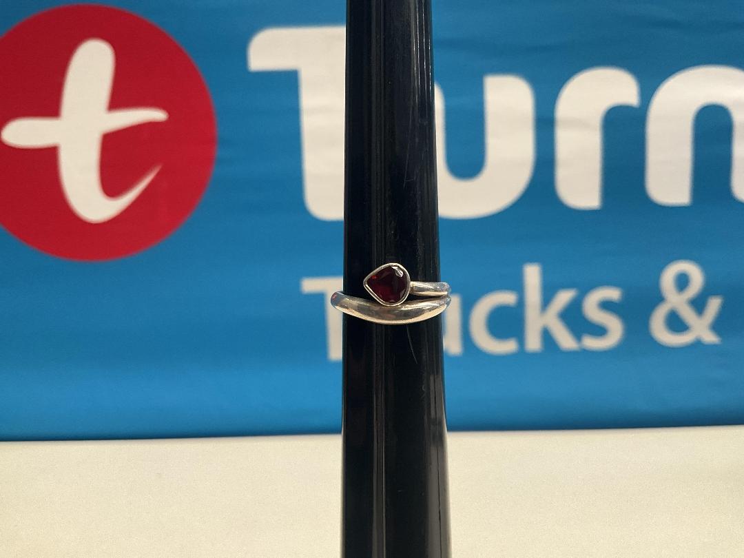 Photo '3' of Sterling Silver Rings - Size 7.5 - Sun & Moon Handmade Jewelry