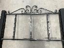 Thumbnail '5' of Black Metal & Wooden Bed Headboard or Similar