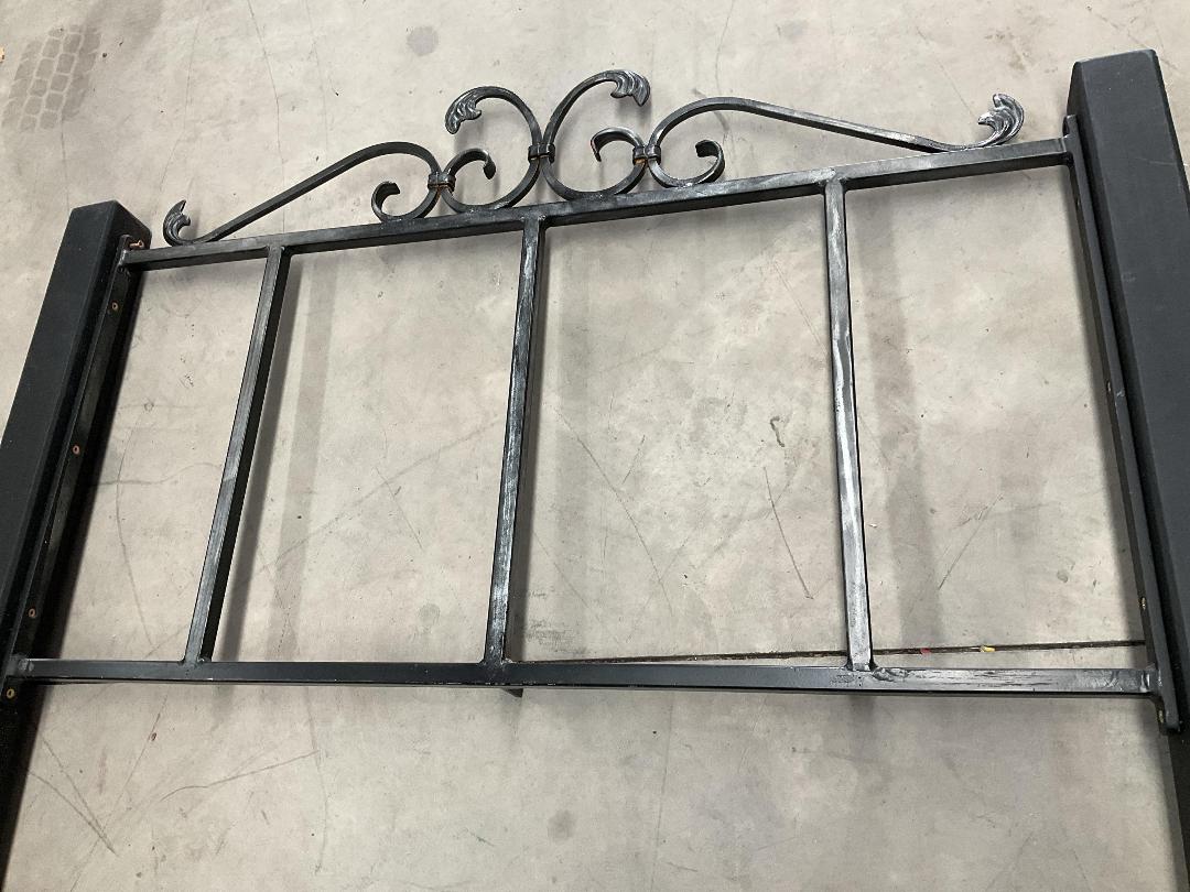 Photo '8' of Black Metal & Wooden Bed Headboard or Similar Photo '8' of Black Metal & Wooden Bed Headboard or Similar