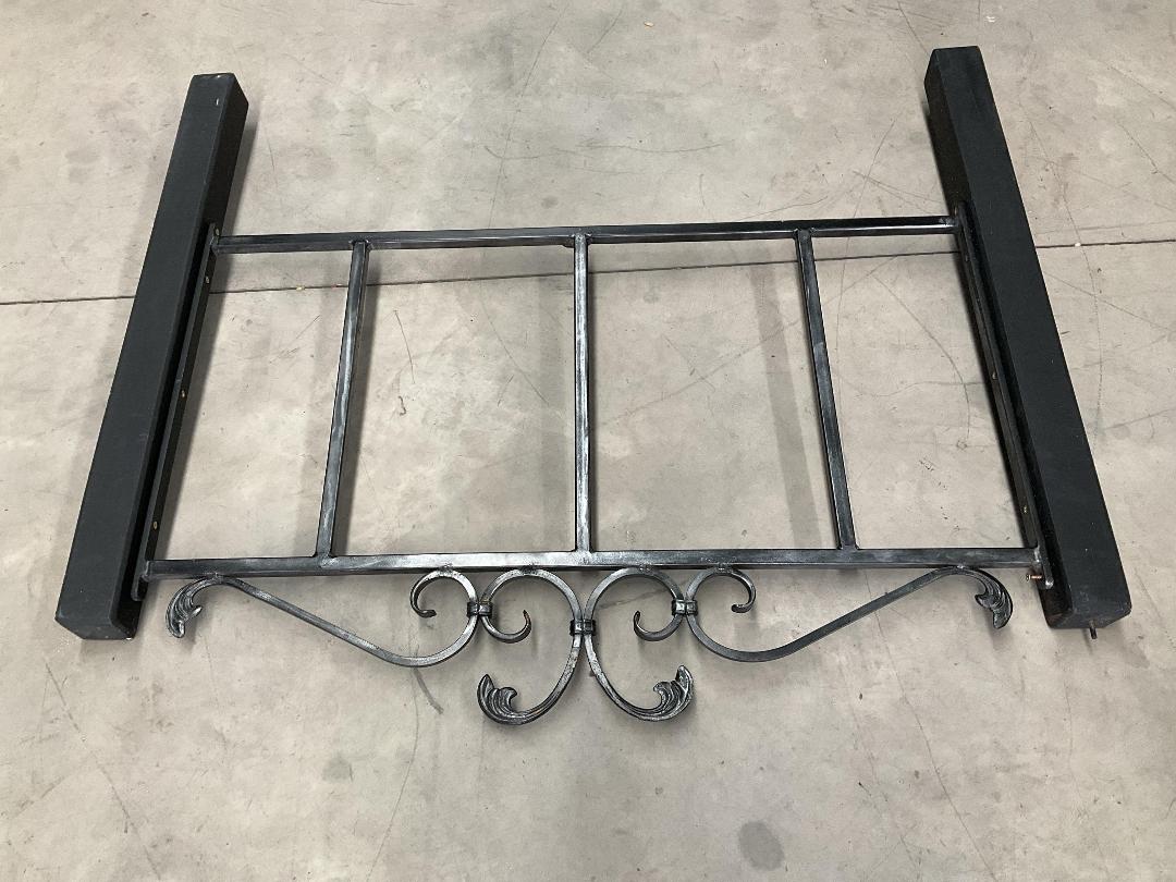 Photo '10' of Black Metal & Wooden Bed Headboard or Similar Photo '10' of Black Metal & Wooden Bed Headboard or Similar