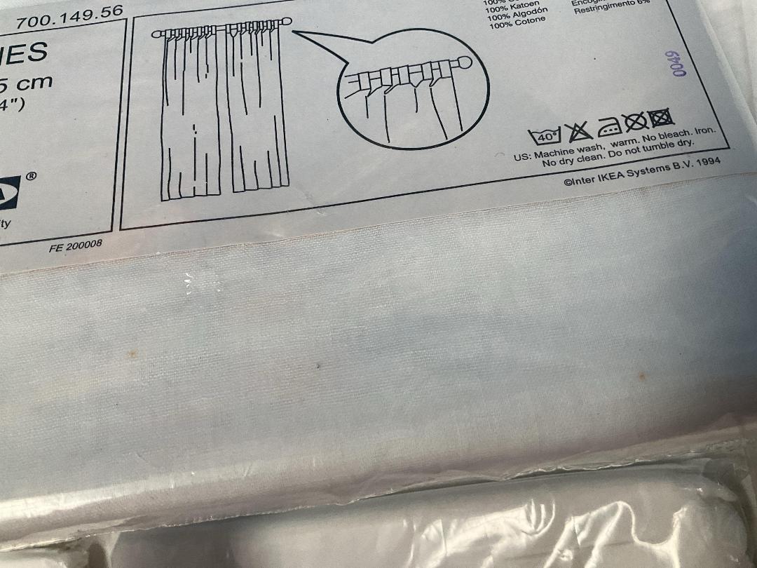 Photo '7' of 5x Agnes White Coloured Curtains