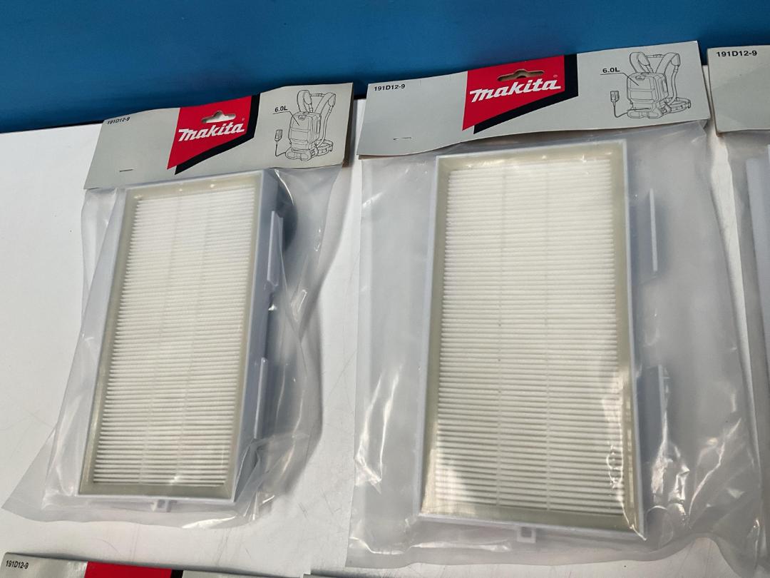 Photo '2' of 8x Makita Filters for Backpack Vacuum - 191D12-9 Photo '2' of 8x Makita Filters for Backpack Vacuum - 191D12-9