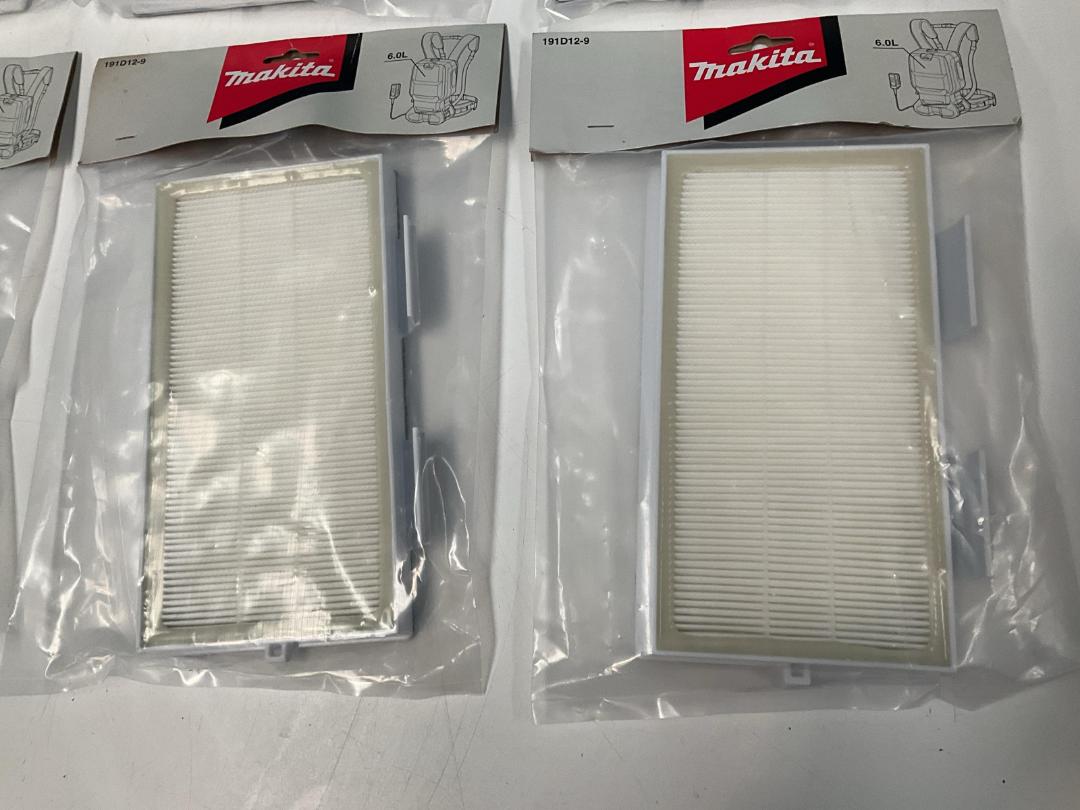 Photo '5' of 8x Makita Filters for Backpack Vacuum - 191D12-9 Photo '5' of 8x Makita Filters for Backpack Vacuum - 191D12-9