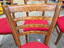 Thumbnail '6' of 6x Wooden-Like/Red Coloured Dining Room Chairs