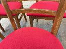 Thumbnail '7' of 6x Wooden-Like/Red Coloured Dining Room Chairs