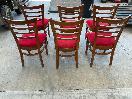 Thumbnail '18' of 6x Wooden-Like/Red Coloured Dining Room Chairs
