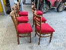 Thumbnail '19' of 6x Wooden-Like/Red Coloured Dining Room Chairs