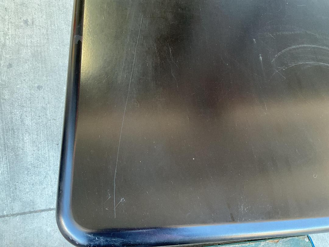 Photo '7' of Wooden-Like Black/with a Hint of Mahogany-Coloured Extendable Dining Table