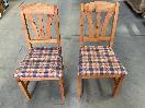Thumbnail '1' of 2x Wooden-Like Dining Chairs
