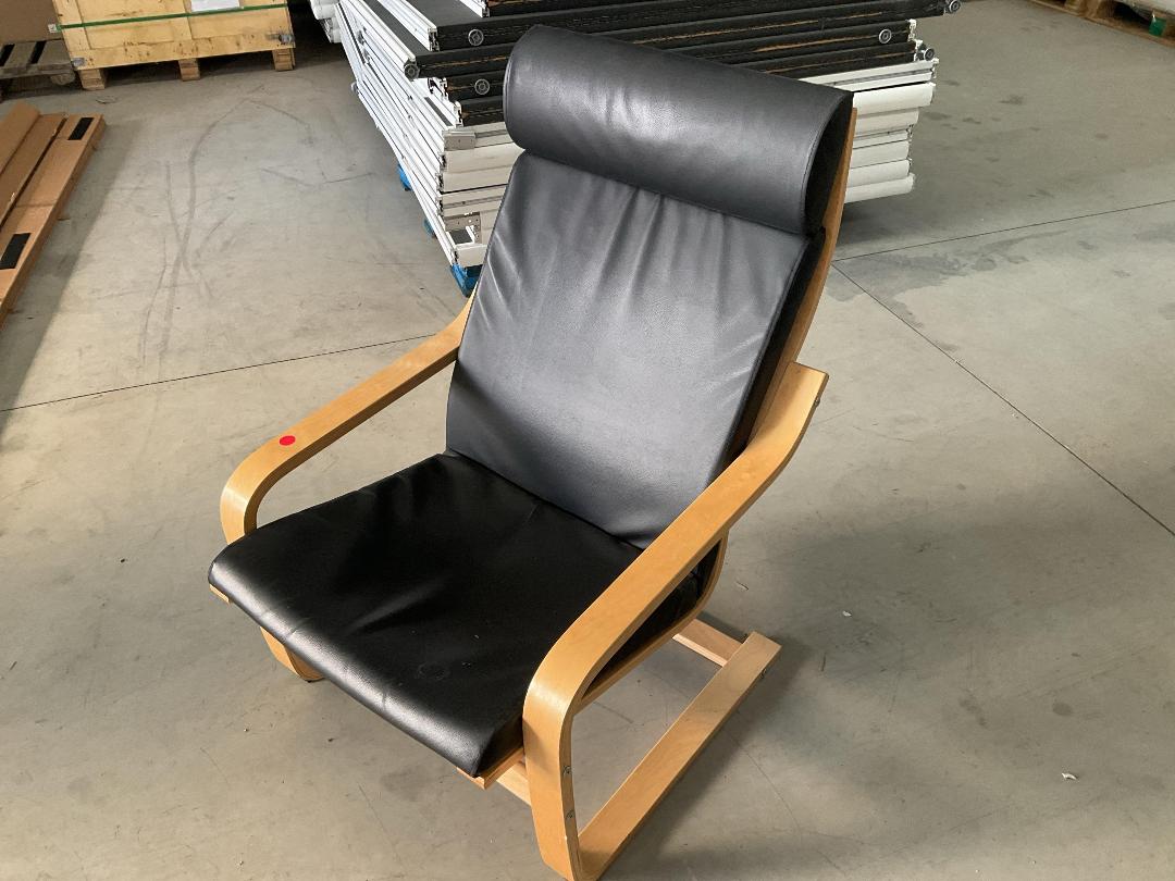 Photo '2' of Wood & PU Rocker Chair Photo '2' of Wood & PU Rocker Chair