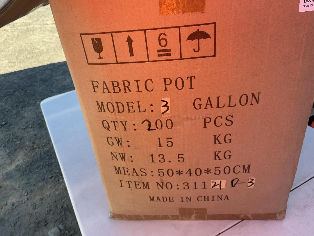 Photo '4' of Box of Fabric Pots Photo '4' of Box of Fabric Pots