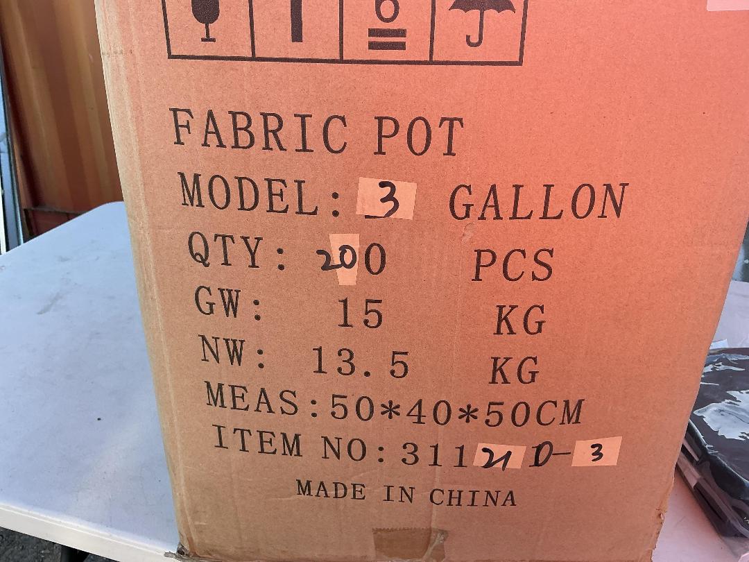 Photo '4' of Box of Fabric Pots Photo '4' of Box of Fabric Pots