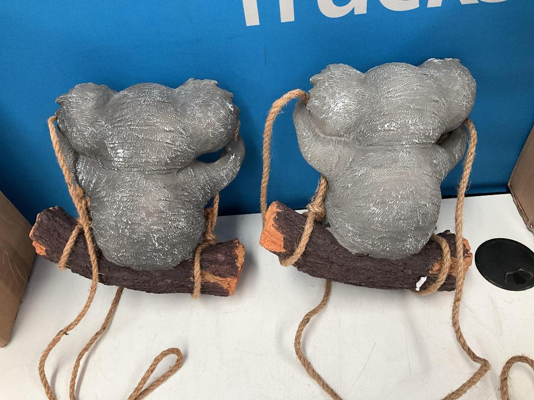 Photo '9' of 2x Koala Outdoor Hanging Ornaments *NEW*