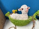 Thumbnail '2' of 2x Lamb in a Hammock Outdoor Hanging Ornaments *NEW*