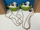 Thumbnail '7' of 2x Lamb in a Hammock Outdoor Hanging Ornaments *NEW*
