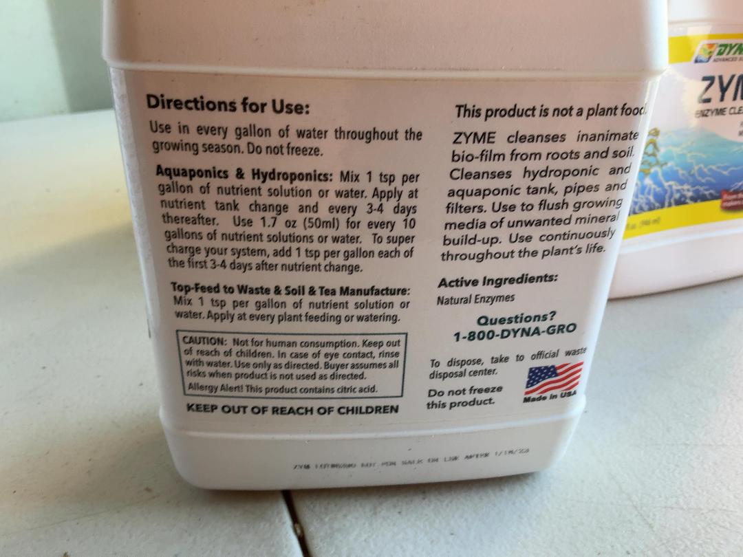 Photo '3' of 6x Dyna-Gro Zyme Cleanser (946ml) Photo '3' of 6x Dyna-Gro Zyme Cleanser (946ml)
