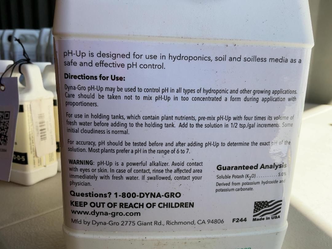 Photo '3' of 4x Dyna-Gro pH-Up (946ml) Photo '3' of 4x Dyna-Gro pH-Up (946ml)
