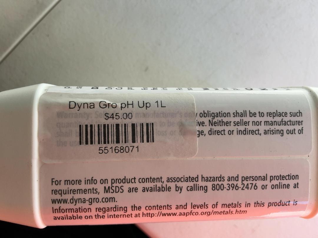 Photo '4' of 4x Dyna-Gro pH-Up (946ml) Photo '4' of 4x Dyna-Gro pH-Up (946ml)