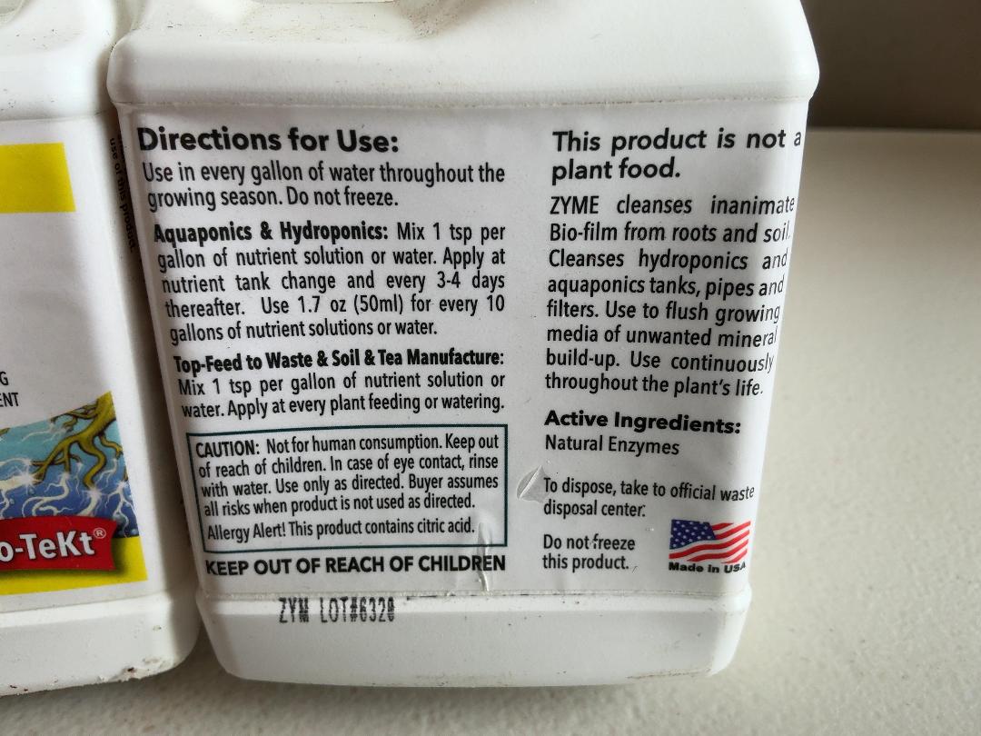 Photo '3' of 4x Dyna-Gro Zyme Cleaner (236.5ml)