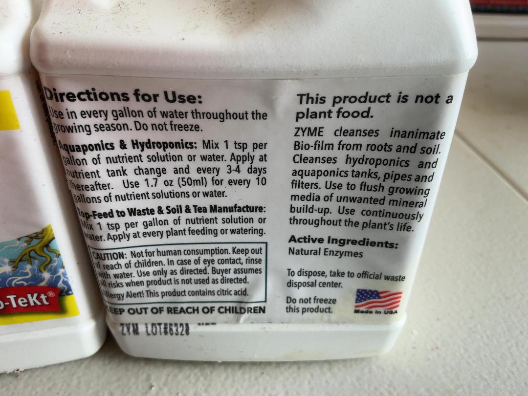 Photo '3' of 4x Dyna-Gro Zyme Cleaner (236.5ml)