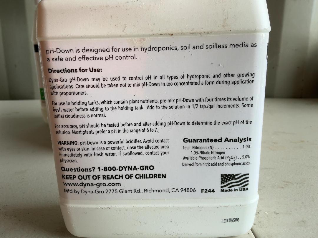 Photo '3' of 4x Dyna-Gro pH-Down (946ml)