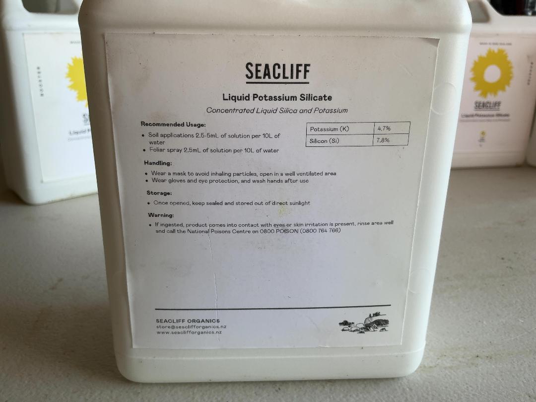 Photo '3' of 6x Seacliff Liquid Potassium Silicate (1L)