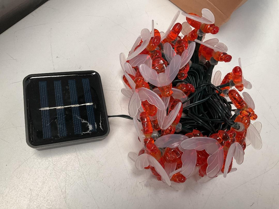 Photo '6' of 5x Outdoor Solar Powered Bee String Lights *New*