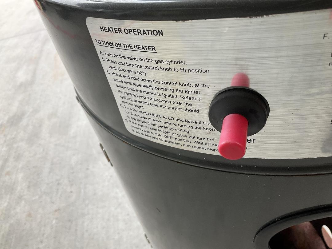 Photo '8' of Outdoor Heater or Similar - Model LFH-B-XX Photo '8' of Outdoor Heater or Similar - Model LFH-B-XX