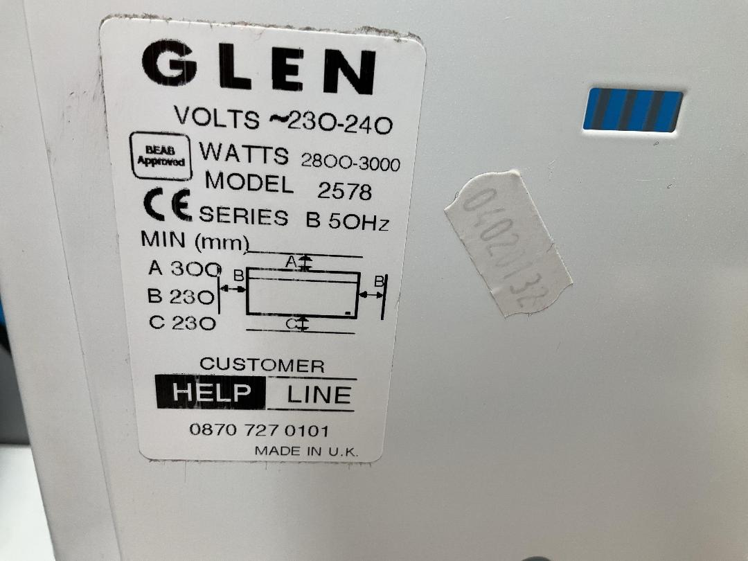 Photo '2' of Glen Heater - Model 2578 - Plug Has Been Cut Off Due to Foreign Plug