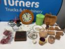 Thumbnail '1' of Miscellaneous Items - Wall Clock, Small Ornamental Wooden-Like Furniture Etc
