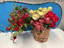 Thumbnail '1' of Assortment of Various Artificial Flowers in a Basket