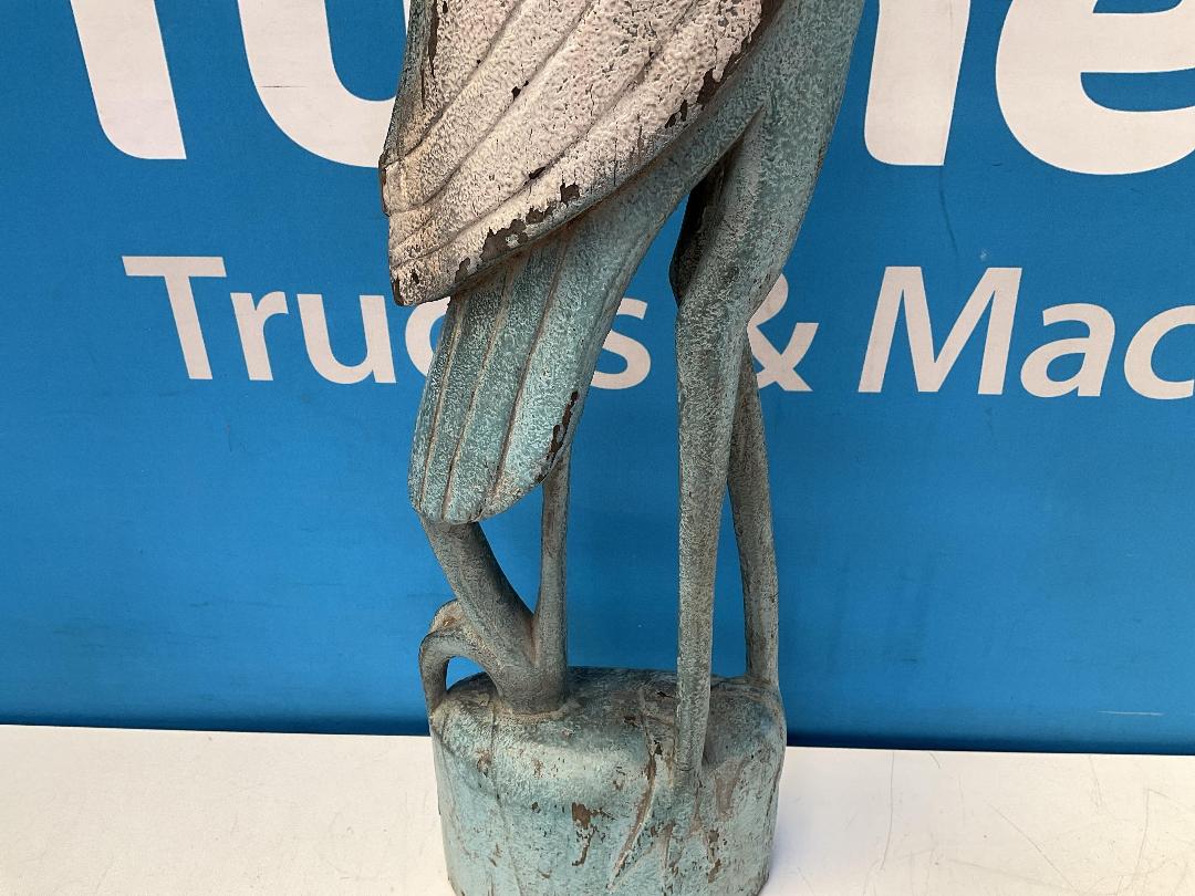 Photo '3' of Blue Coloured Wooden-Like Bird Ornament