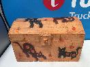Thumbnail '1' of Wooden-Like Box with Cat Designs on it