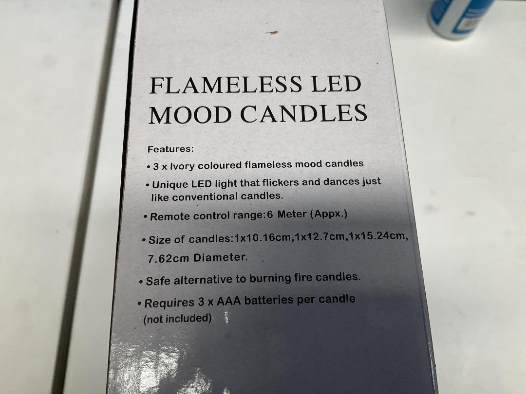 Photo '3' of Flameless LED Mood Candle Set w/ Remote (1 Set) *NEW*